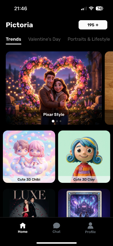 Pictoria App Preview